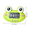 ULTECHNOVO Cute Green Frog Electronic Timer Kitchen Countdown Clock for