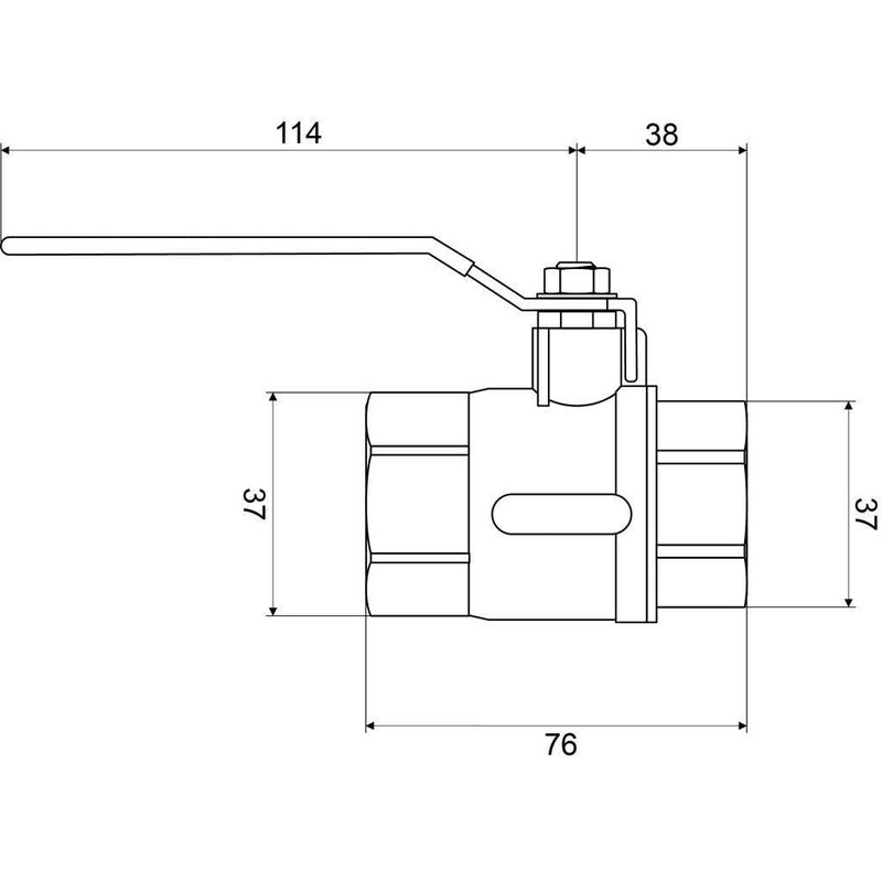 Mildon Rough Brass Gas and Water Tested Dual Ball Valve,