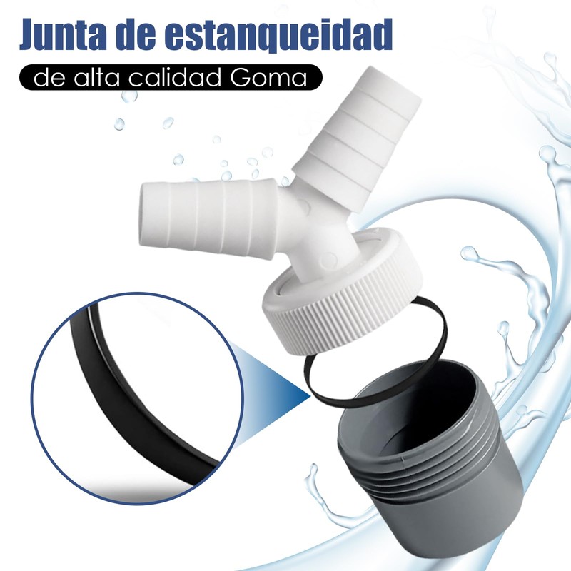 Dishwasher and Washing Machine Drain Adapter Double Connection Y with