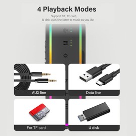 XDOBO X8 60W Portable Wireless Speaker BT5.3 Technology IPX7 Waterproof Outdoor Speakers TWS Series Stereo Scene HiFi Sound AUX U Disk TF Card Long Playtime Subwoofer Portable Perfect for Party