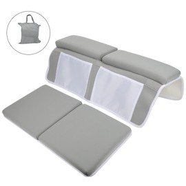 Neoprene Light Gray Rectangle Outdoor Swimming Kneeler Pad Indoor Bathroom Shower Cushion