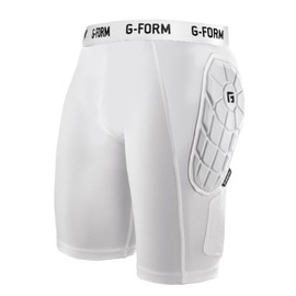 G-Form Heist Softball Sliding Short, White, Adult Large