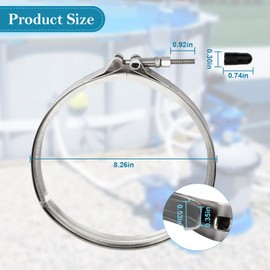 SX310N Heavy Duty Sand Filter Flange Clamp, for Hayward Tension Control Pool Filter Assembly, Pro and Pro Series Plus Sand Filter Replacement Parts S310, S310S, S244S, S210S, S311SX,S311SXV, S360SX