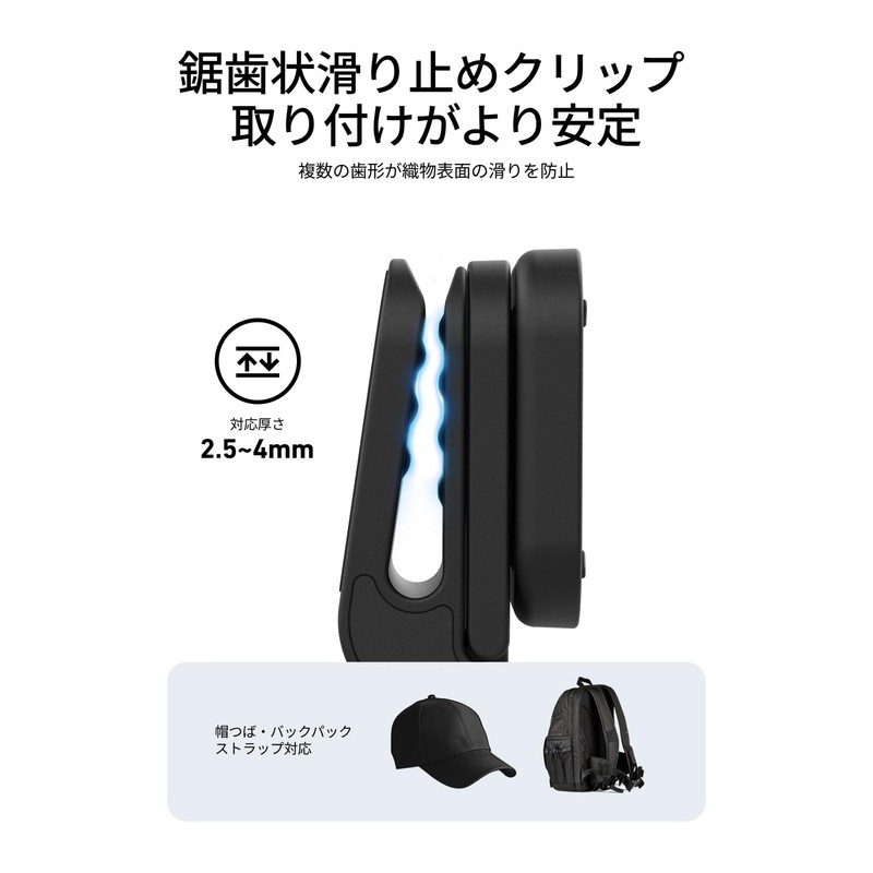 TELESIN Inta360 GO Ultra Multifunctional Hat Clip Backpack Clip Magnetic