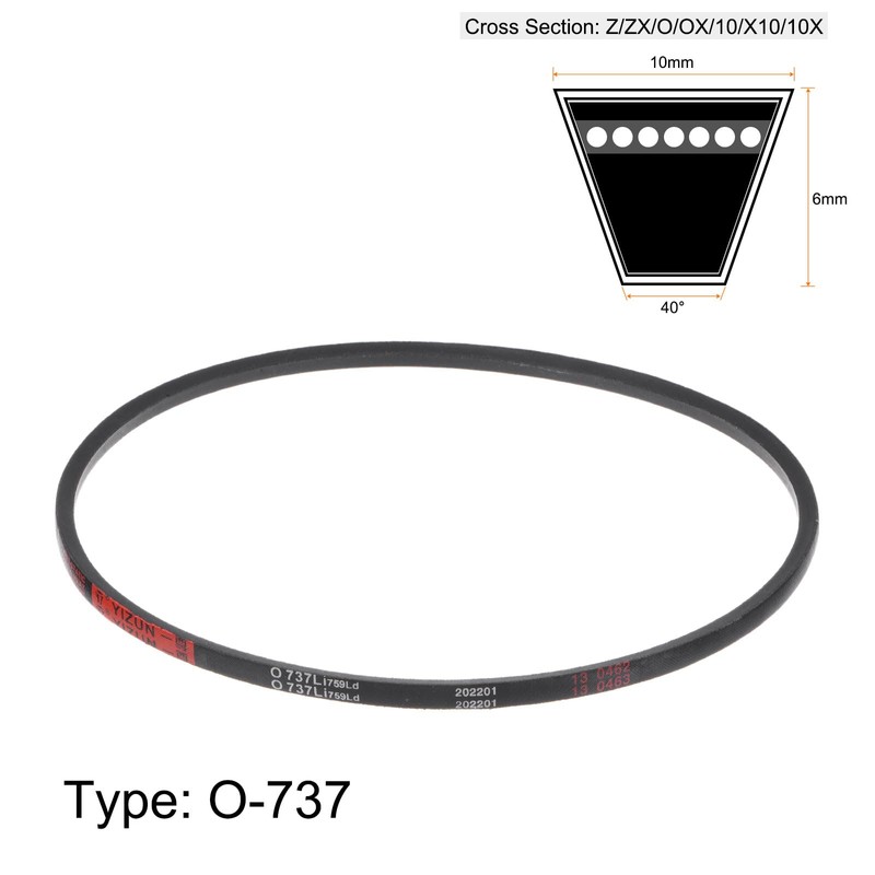 HARFINGTON O-737 V-Belts Drive Belt 737mm Inner Girth 10mm Width