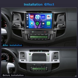 4G 64G for Toyota Fortuner Hilux 2005-2014 Radio CarPlay 9" in-Cell Touchscreen Car Stereo Android 15 Android Auto Bluetooth 5.0 GPS WiFi 18UI Backup Camera