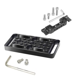 Hsthe Sea Cheese Plate Camera Cheese Mounting Plate with 15 mm Rod Clamp Applicable DSLR