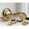 Titanium Set of 2 -Titanium Gold Round Plate 6.7"– Durable,
