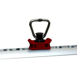 6 x End Fitting for Airline Rails Bracket Red LC 500 daN Plastic Housing Fitting with Ring