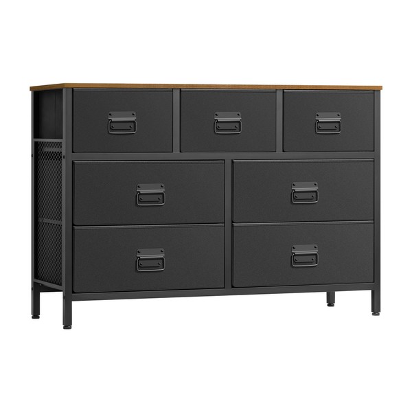 SONGMICS Dresser for Bedroom, Storage Organizer Unit with 7 Fabric