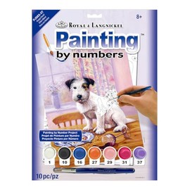 Royal & Langnickel 11 x 15 inch Hungry Hound Pre-Printed Paint by Number Painting Set