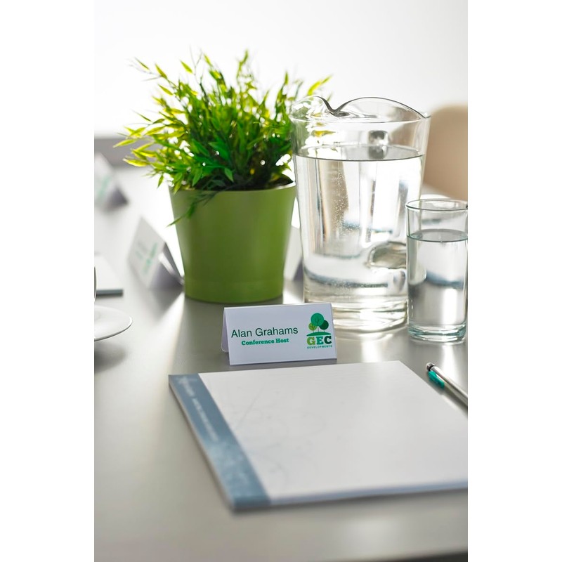 Avery Printable Business Tent Card 4 per Sheet 120x45mm White