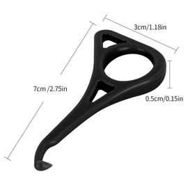 Clear aligner removal tool-invisible removable braces, invisible aligner remover-aligner remover-fixer remover (black（4pcs）)