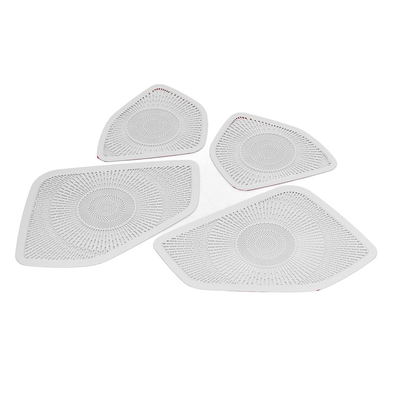 Car Door Speaker Cover Stainless Steel Speaker Grille Trim Replacement