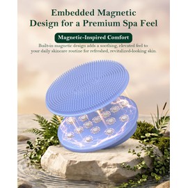 Magcare Silicone Facial Scrubber with Embedded Magnetic Nodes, Face Brush