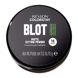 Revlon ColorStay Blot Polvo facial, Polvo fijador matificante, difuminador y absorbente de aceite, Regalo para ella, Difumina imperfecciones, 0.5 oz