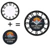 Bulk 40-Pack 25cm Iron Circular Wall Clock Set Silentsheet size: