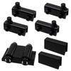 Antrader Stainless Steel Glass Door Pivot Hinge Double Head Magnetic