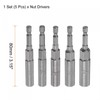 TA-VIGOR 5Pcs Nut Setter Driver Drill Bit Set, 6mm 7mm