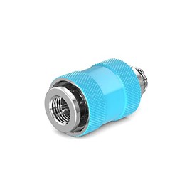 PrimoChill Male to Female G 1/4 SX Pull Drain Valve - Sky Blue