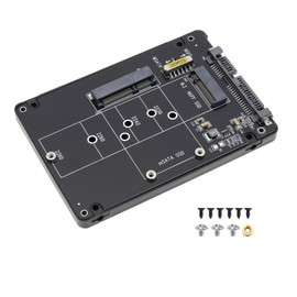 The Lord of the Tools 2 in 1 Combo M.2 NGFF B-Key & MSATA SSD to SATA 3.0 Adapter Converter Case Enclosure Compatible with SATA3.1 Standard PCI Express M.2 Protocol