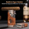 Joyoldelf Cigar Torch Lighter Quad Flame - Refillable Jet Butane