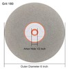 CAQUXIL Diamond Flat Lap Disc 6 Inch 180 Grit, 1/2