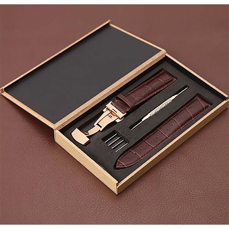Watch Strap Leather Watchband Band Buckle Pin Universal Accessory for
