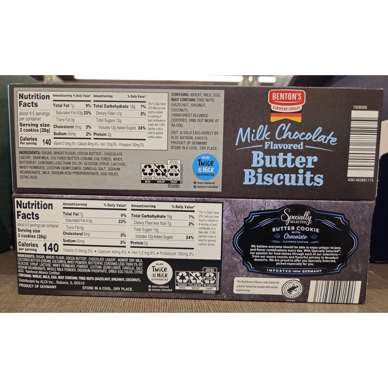 Specially Selected Butter Cookie Coated with Dark & Milk Chocolate