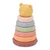 6 Pcs Soft Sensory Stacking Circle Toys with Bear Stacker