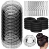 100pzs Red para Cabello, 50 pcs Ligas para Cabello, 50