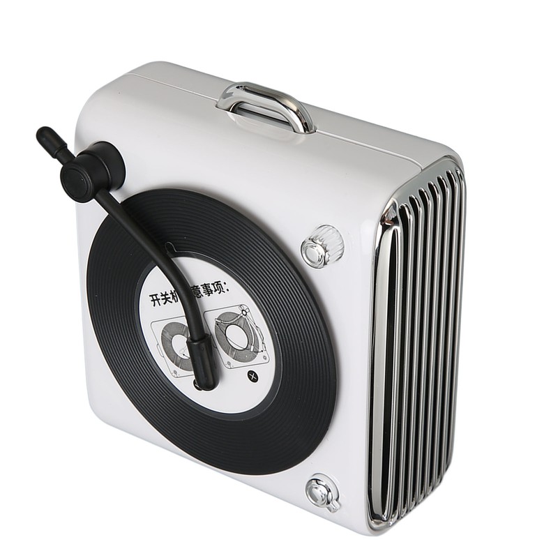 Bluetooth 5.0 Speaker Vinly Record Player Style Old Fashioned Classic