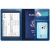 Passport Holder Cover Wallet Case RFID Blocking Leather Card Slot