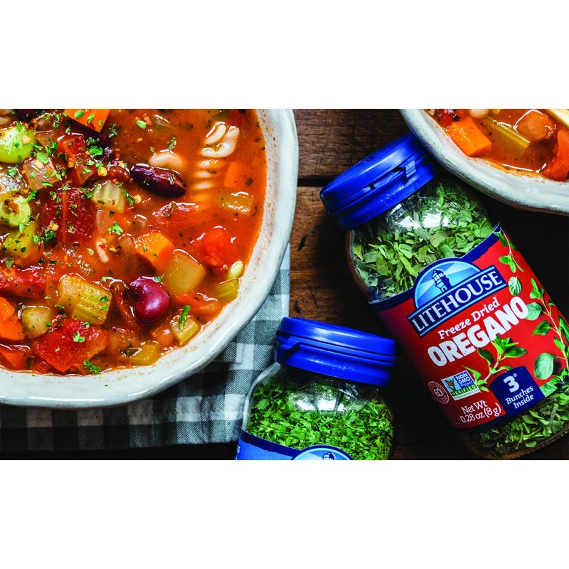 Litehouse Freeze Dried Oregano - Substitute for Fresh Oregano, Jar