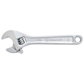 Adjustable Wrench, 12", Chrome-Plated