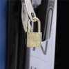 10pcs Mini Cute Diary Padlocks Gold Small Luggage Locks with