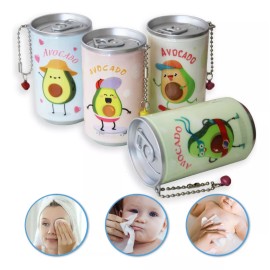 TB 12 Toallitas Desmaquillantes Diseño Avocado Cute En Lata