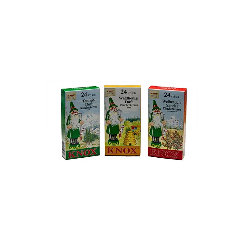 KNOX Incense Cones Set of 3 Forest Fragrances: Fir, Sandal,