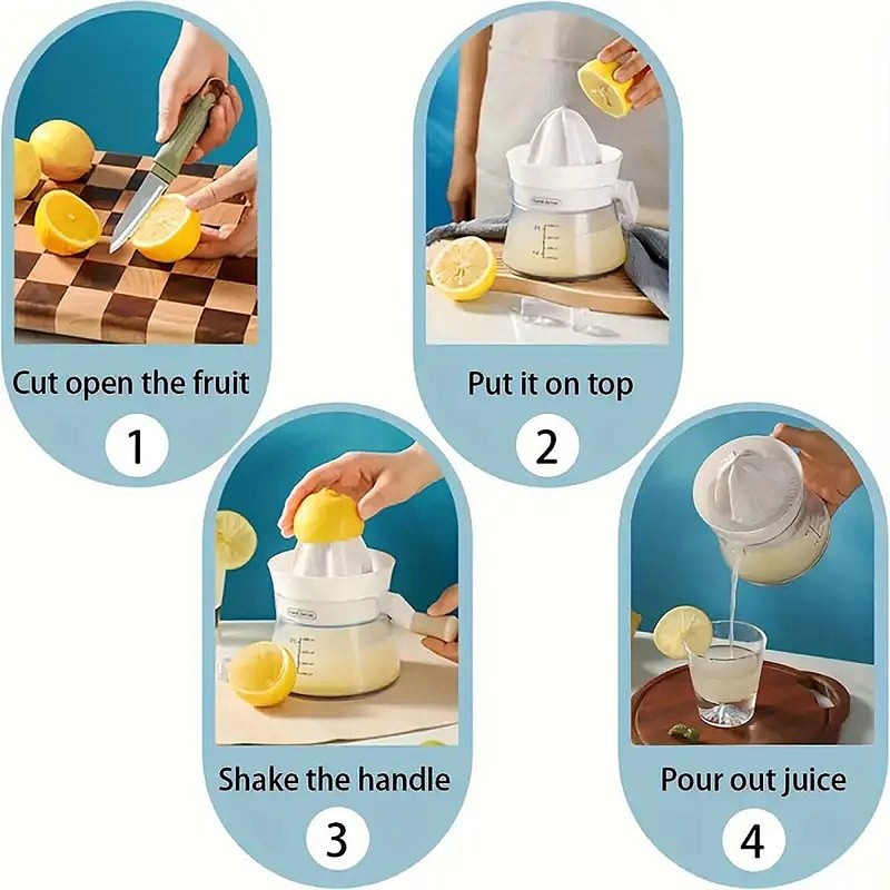 AIMALL Multi-Functional Manual Juicer for Orange and Lemon, Small Household