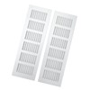 Cabinet Air Vent Grille Silver Rectangle Heat Dissipation Ventilation Grill