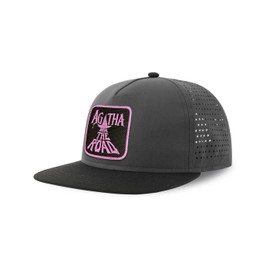 Forge Bros Agatha Streetwear Adult Hat with Flat Visor Embroidered Patch Graphite Grey