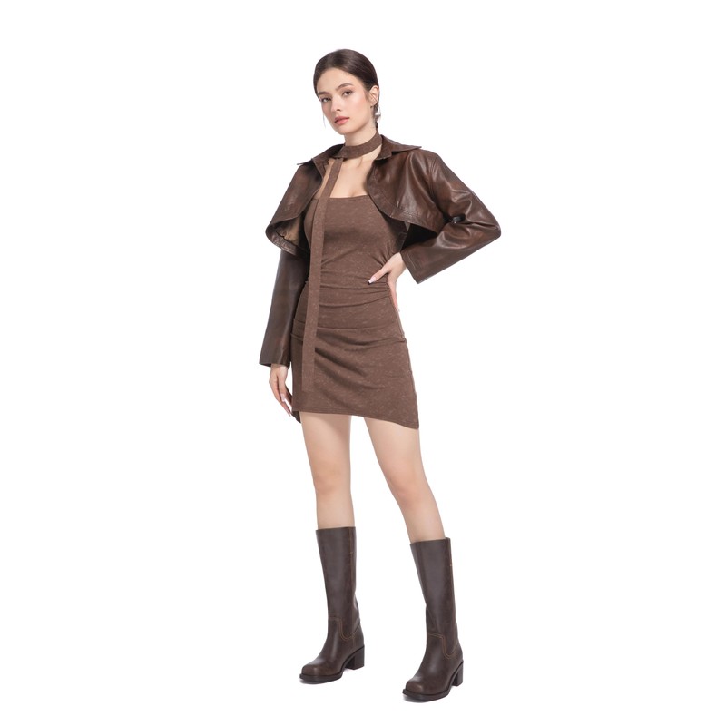 Adolilove Mid Calf Boots for Women Chunky Block Heel Women’s