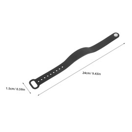 GOOHOCHY Wristband with Pedometer Sleep Black Ultra Thin Design Real Temperature Display LED Screen USB Rechargeable Fitness Tracker for Daily Activity