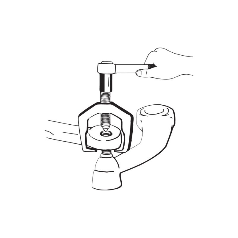Lisle 41970 Heavy Duty Pitman Arm Puller for Ford