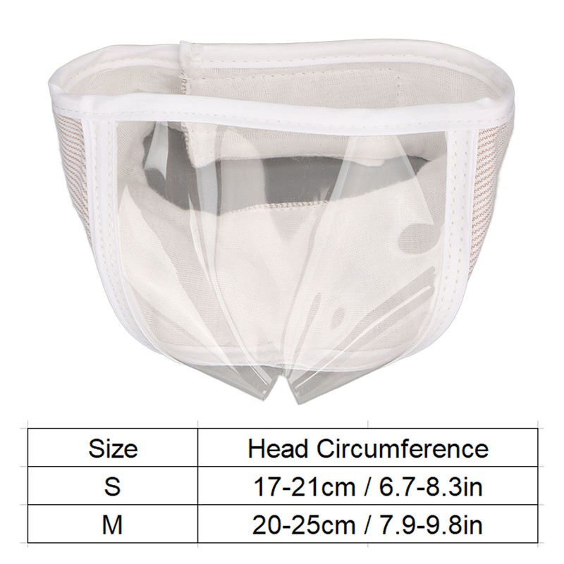 Transparent Cat Muzzle Prevent Licking Biting Barking Breathable Cat Muzzle