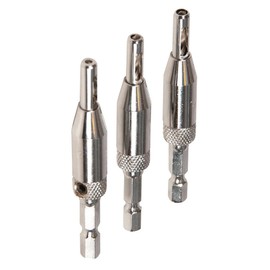 Dapetz ® 3 PCS Hinge Drill Bit, Center Drill Bit Set, HSS Self Centering Hinge Hardware Hole Drilling Tool Kit for for Wood Door Window Cabinet Woodworking Hinge Hardware Pilot Hole Drill Bit