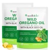 ZVHCFYQR Oil of Oregano with Black Seed Oil,Oregano Oil Capsules