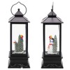 DRomance Snowman Music Snow Globe Lantern with Timer Battery Operated