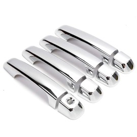 Dreamseek Door Handle Cover for Toyota Land Cruiser Prado J150 J200 LC200 Lexus GX460 2010-2022 Molding Chrome Exterior Trim Decoration Protector Cap w/o Smart Keyhole