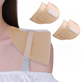 Nimiah 2-Pairs Set-in Shoulder Pads - Breathable Sponge Enhancer Thickness 0.6" Sewing Supplies for Women Men Sloping High Low Shoulders Blazer Suit T-Shirt （Skin）